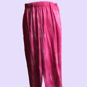 Women's Pink Tied Dyed Comfy Cute Sweat pants
